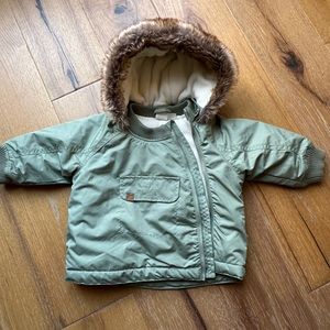 H&M Baby Winter Coat 4-6 Month, Mint Green